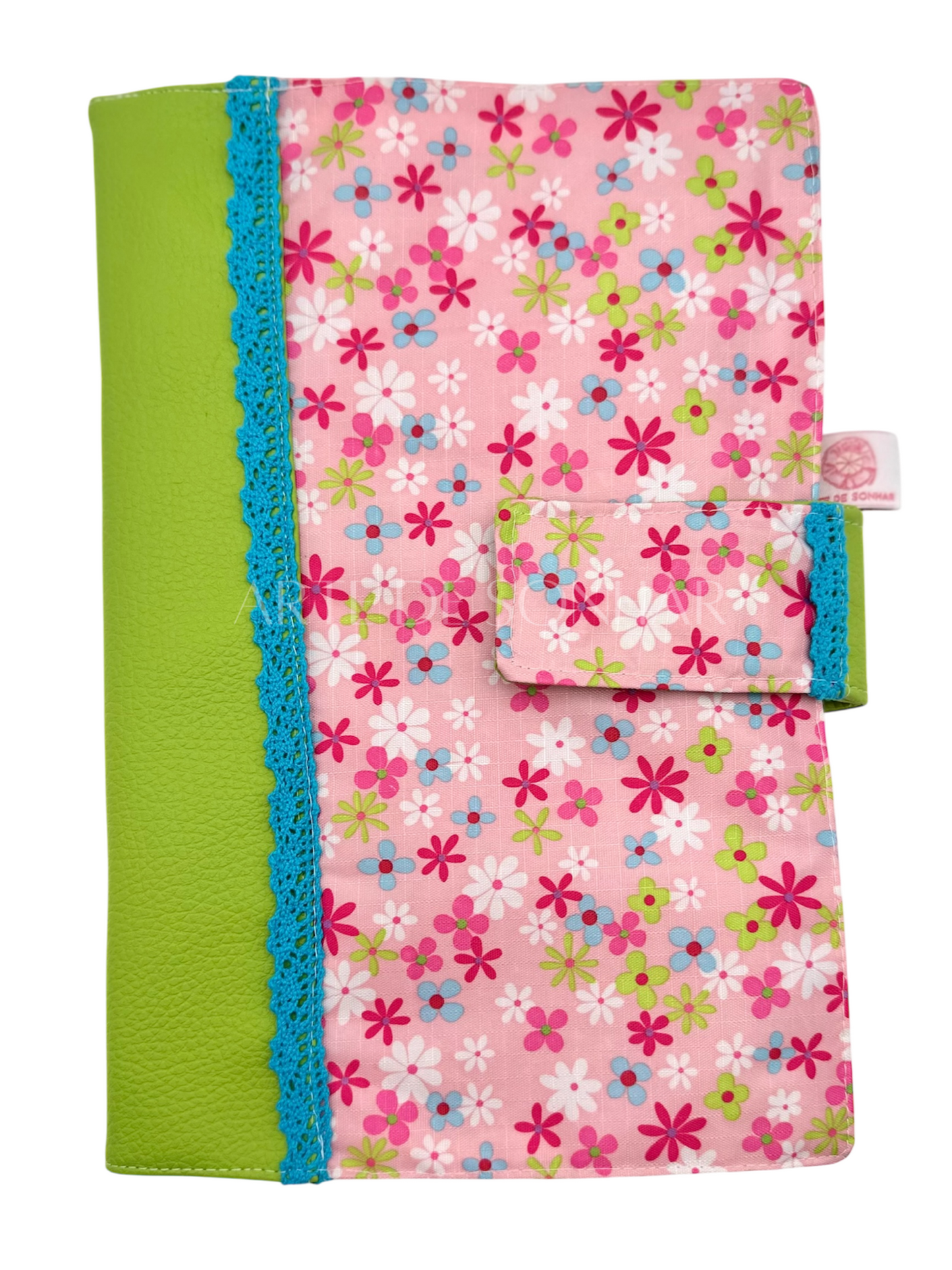 Capa de livro com flores rosa