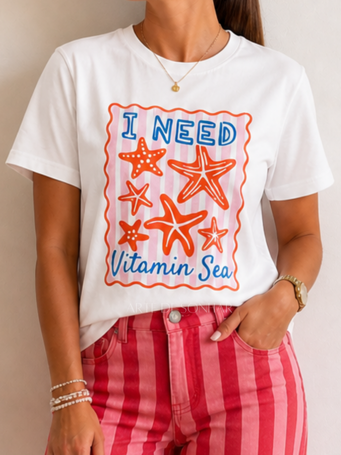 T-shirt das estrelas do mar