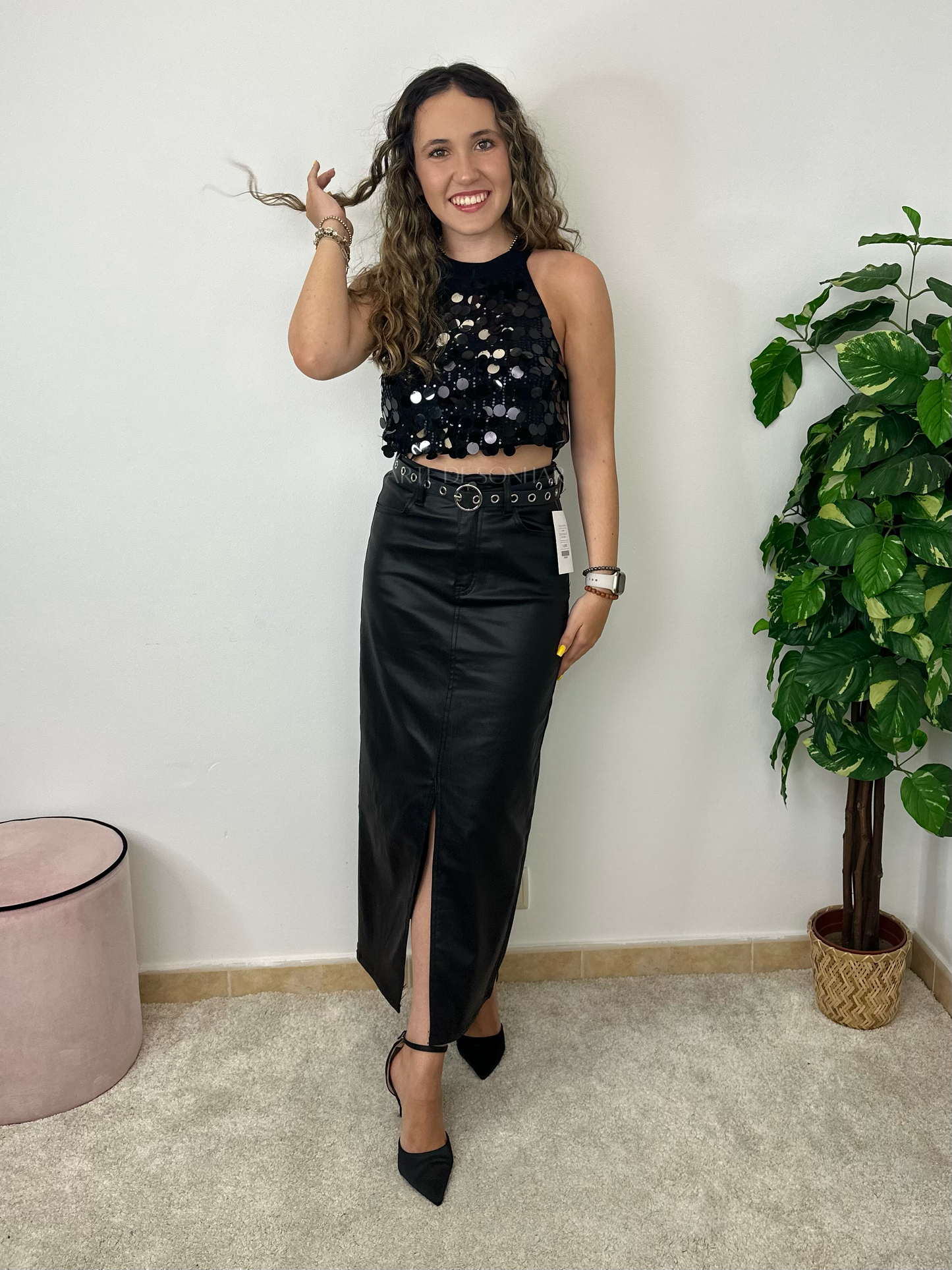 Saia de Napa preta