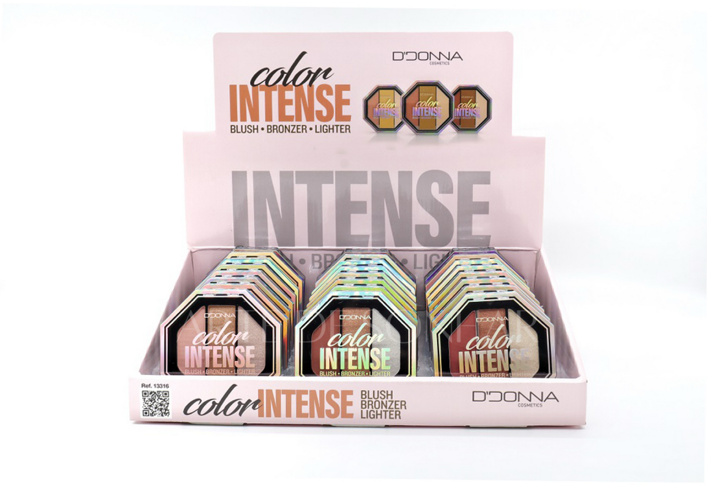 Kit blush, bronzer e iluminador