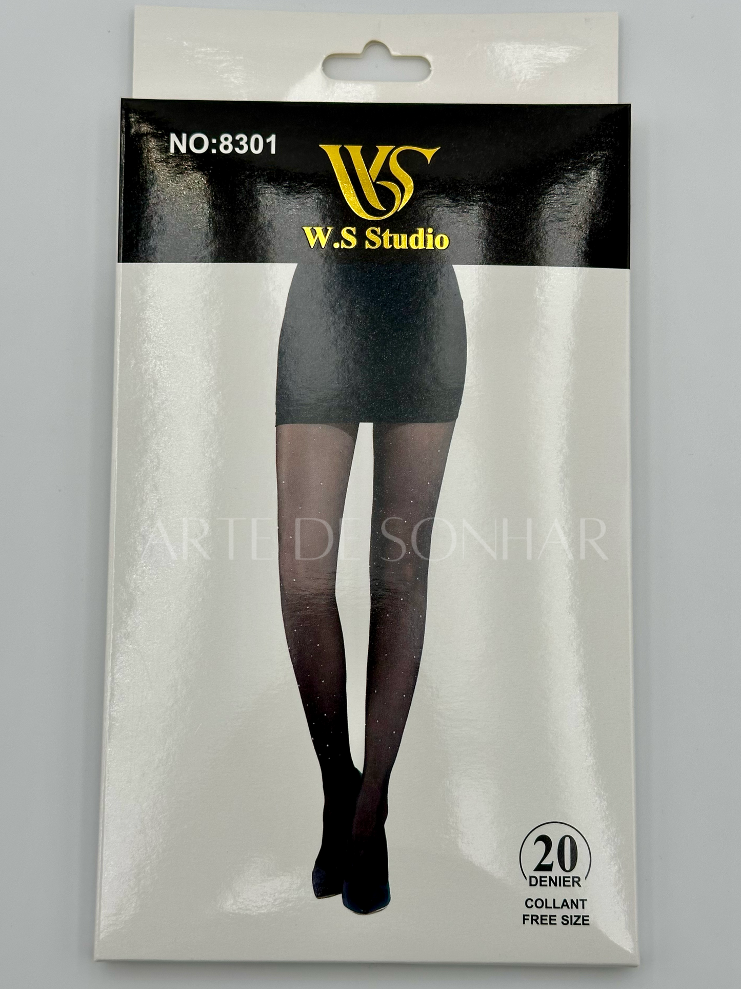 Collants semi opacos com brilhantes Tamanho Único (34-40)