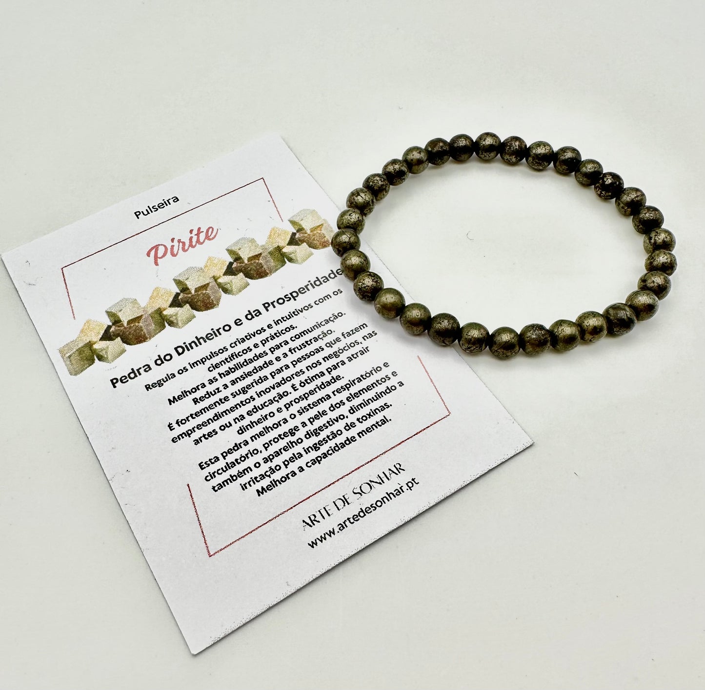 Pulseira de pedras Pirite