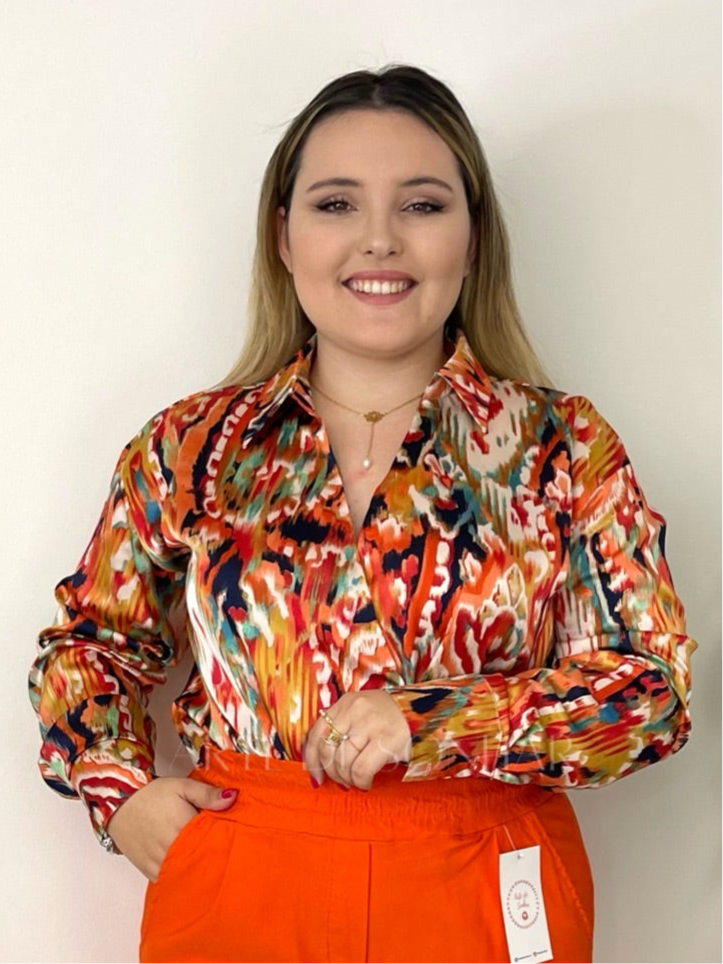 Blusa estilo pincelada