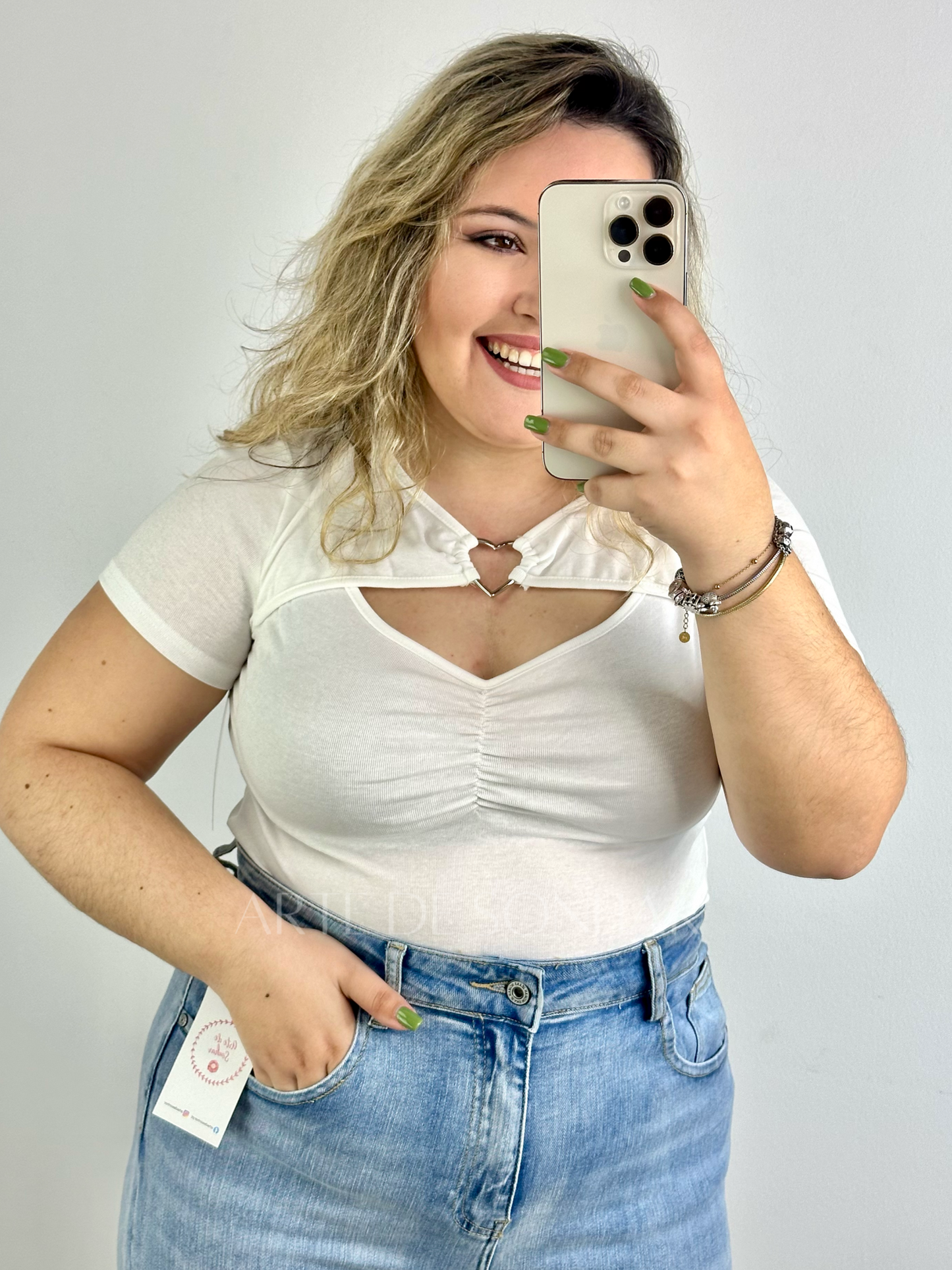 T-shirt coração