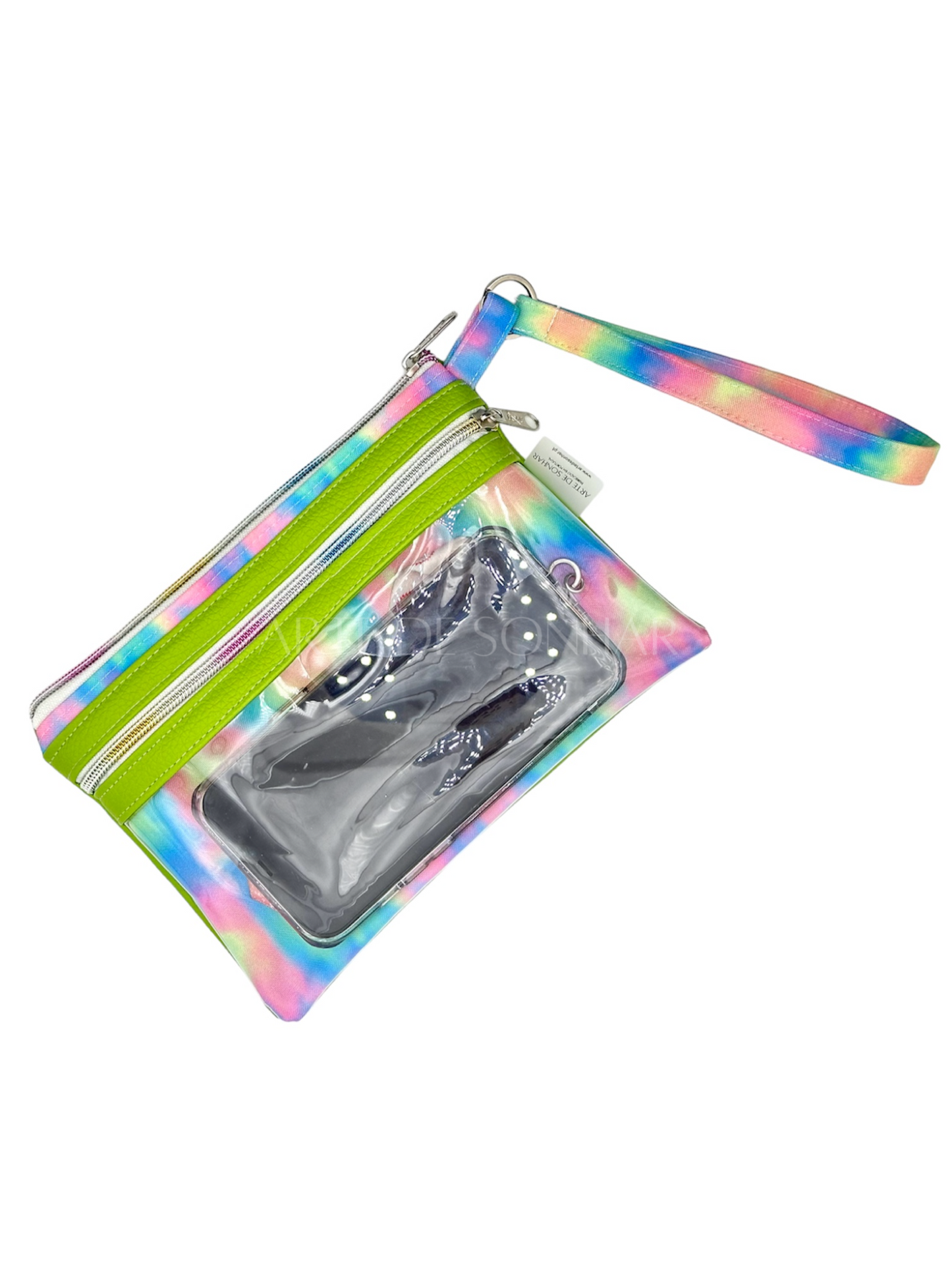 Bolsa de telemóvel de mão L holográfica