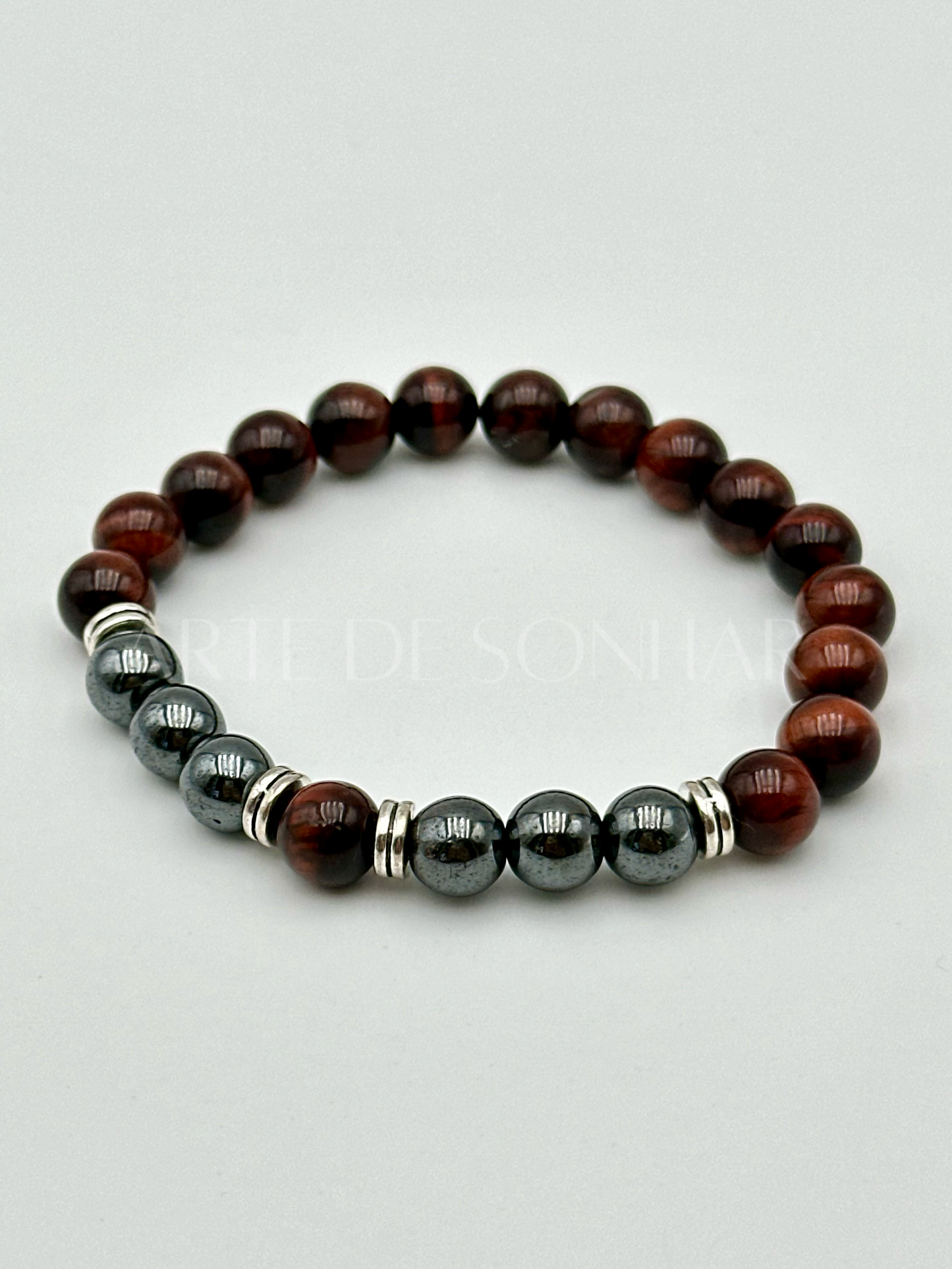 Pulseira Olho de Boi e Hematite