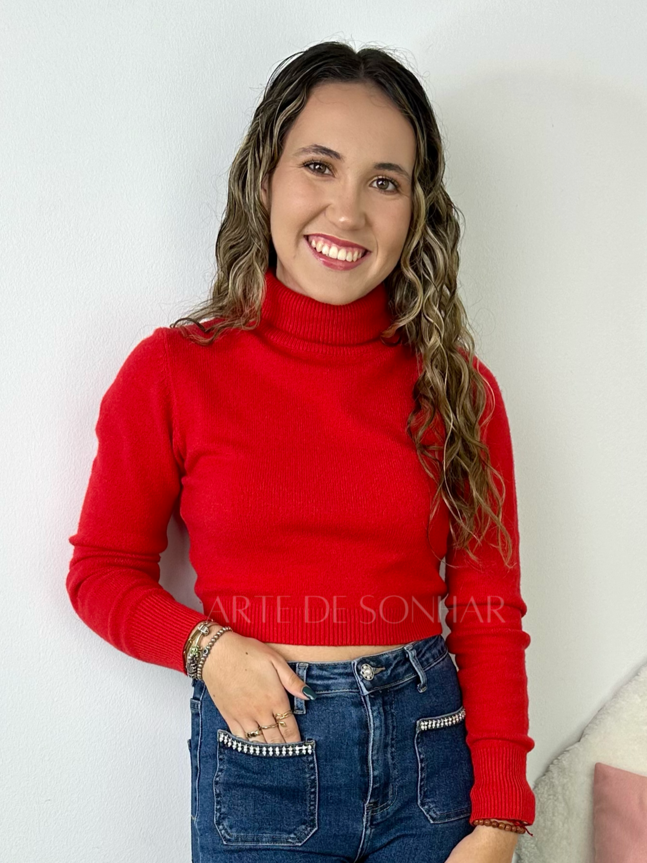 Camisola básica curta