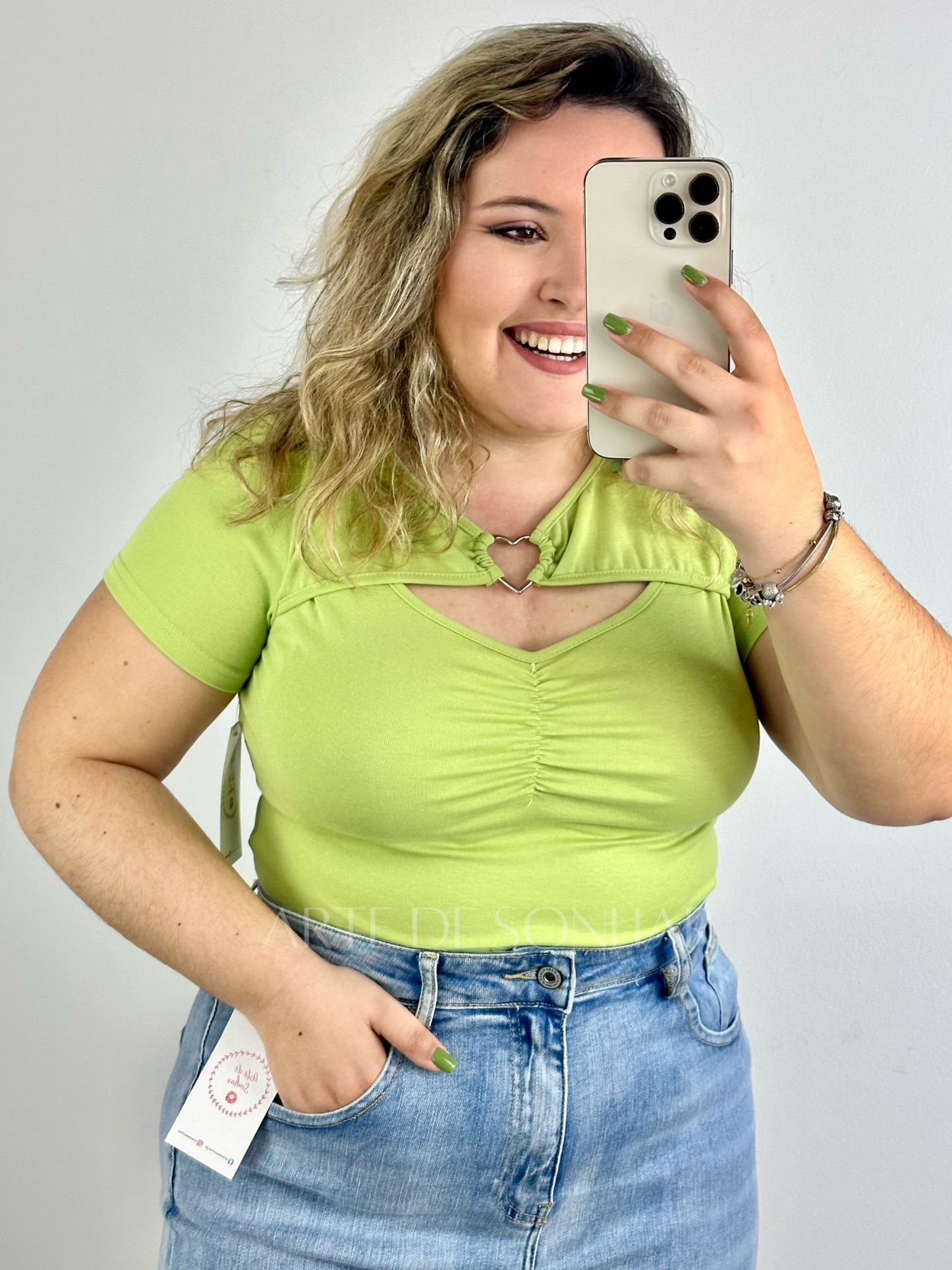 T-shirt coração
