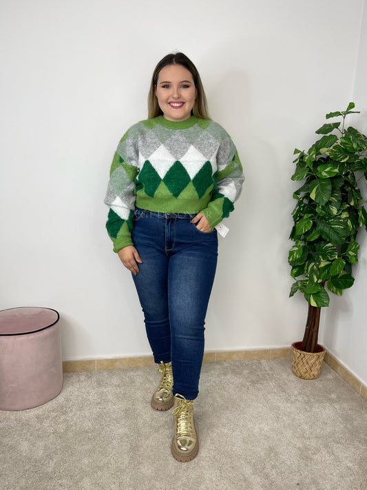 Calças de ganga mom fit push-up