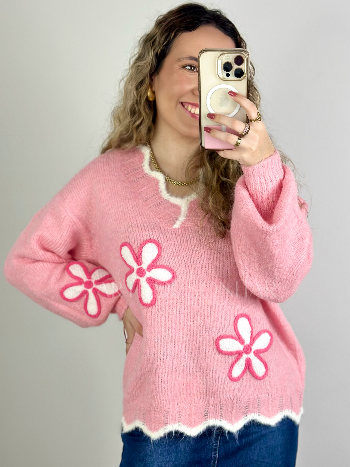 Camisola com flores