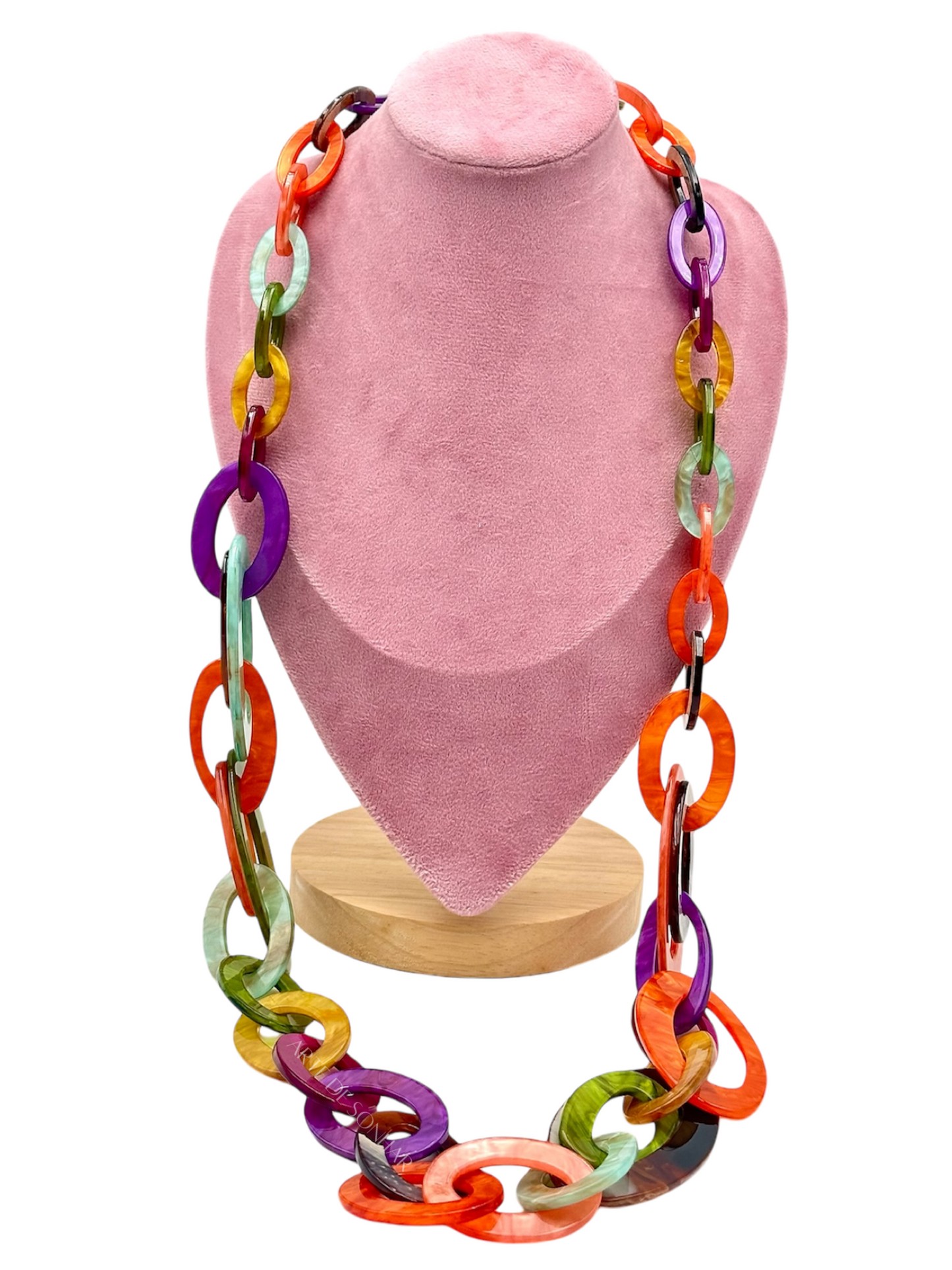 Colar comprido colorido