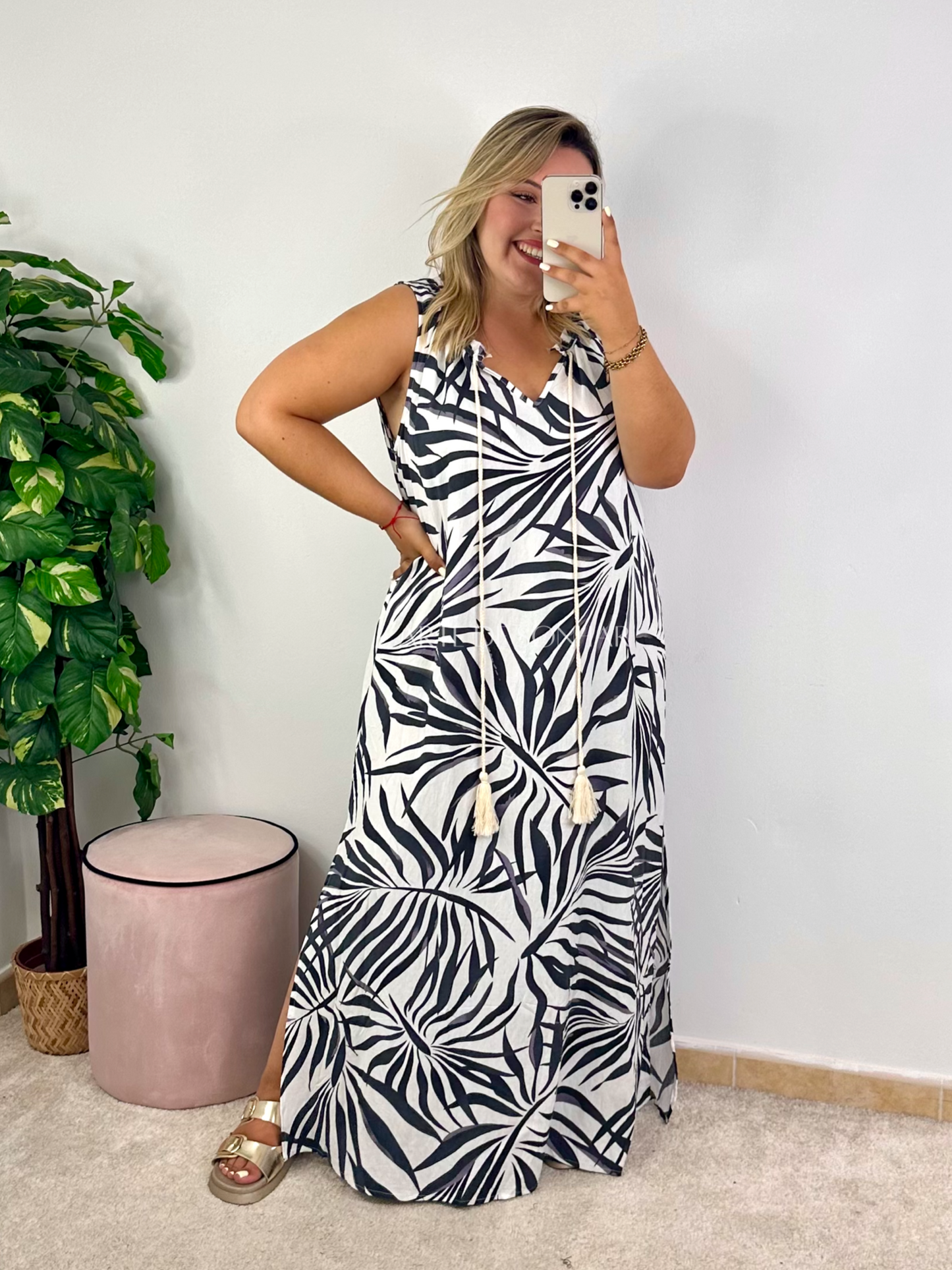 Vestido Folhas