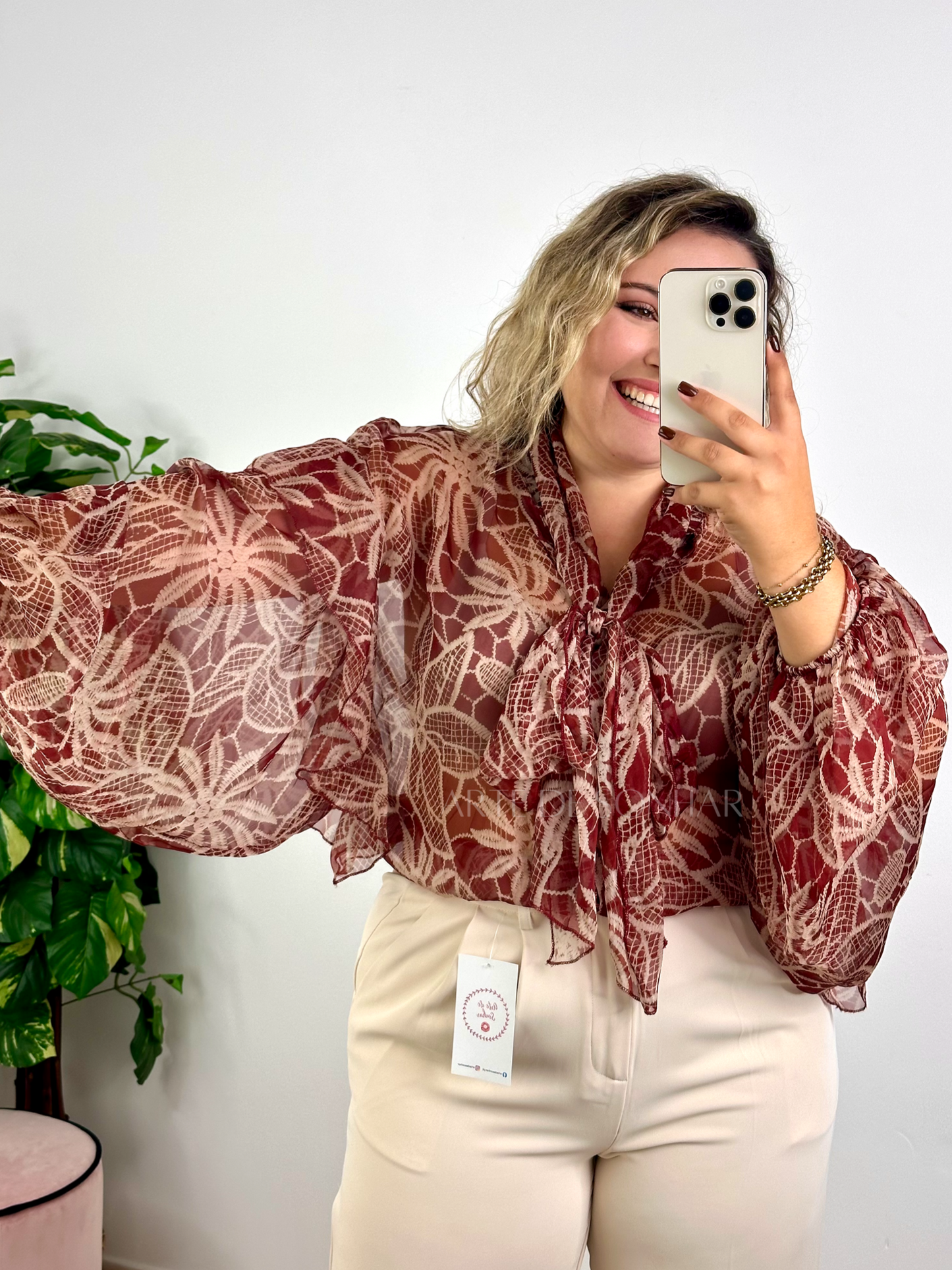 Blusa Ana Bordeaux