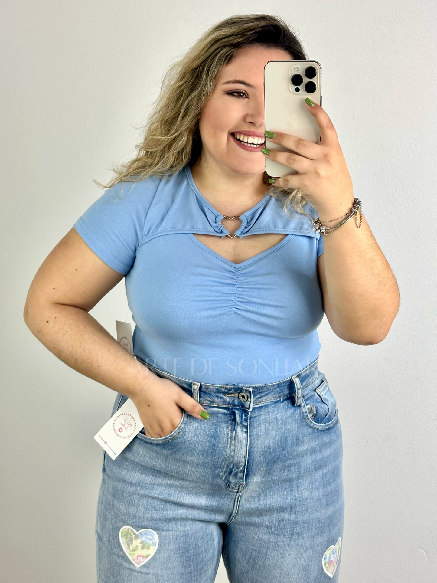 T-shirt coração