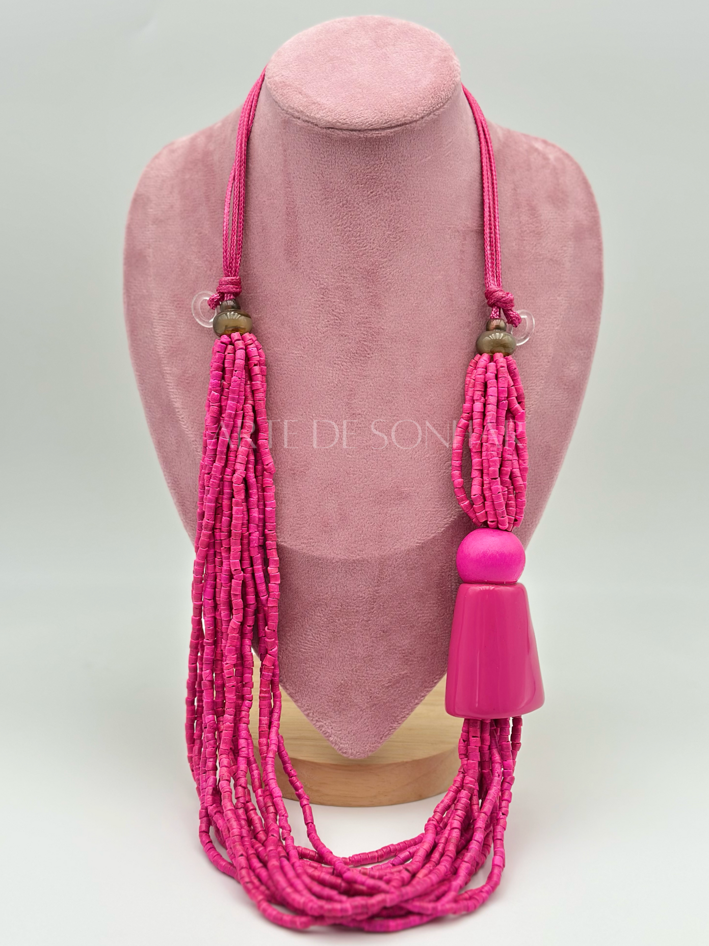 Colar Rosa Maxi