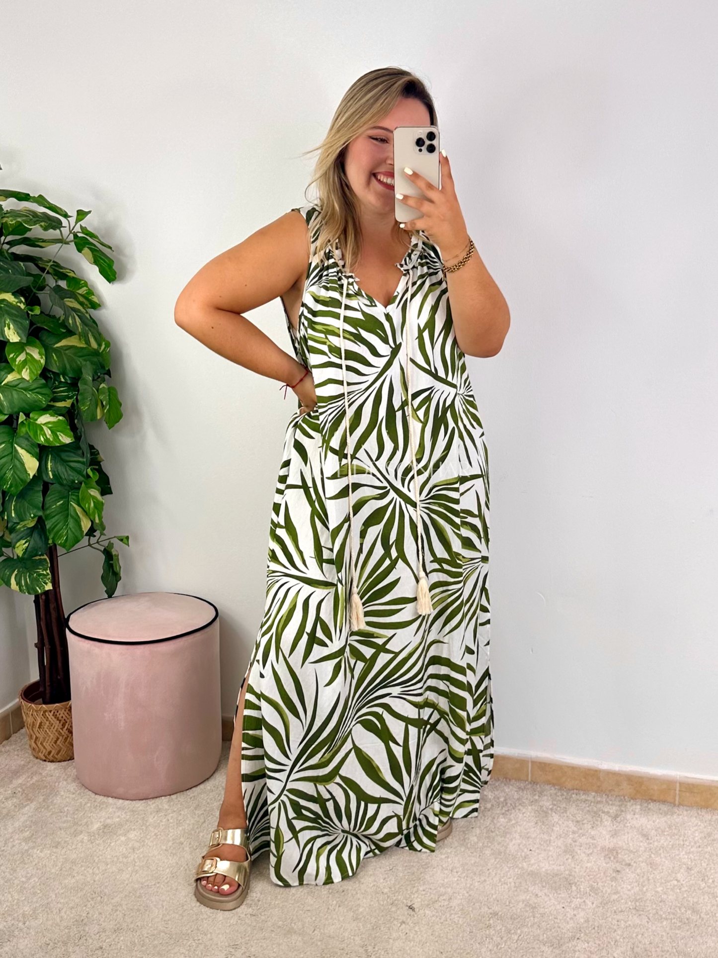 Vestido Folhas