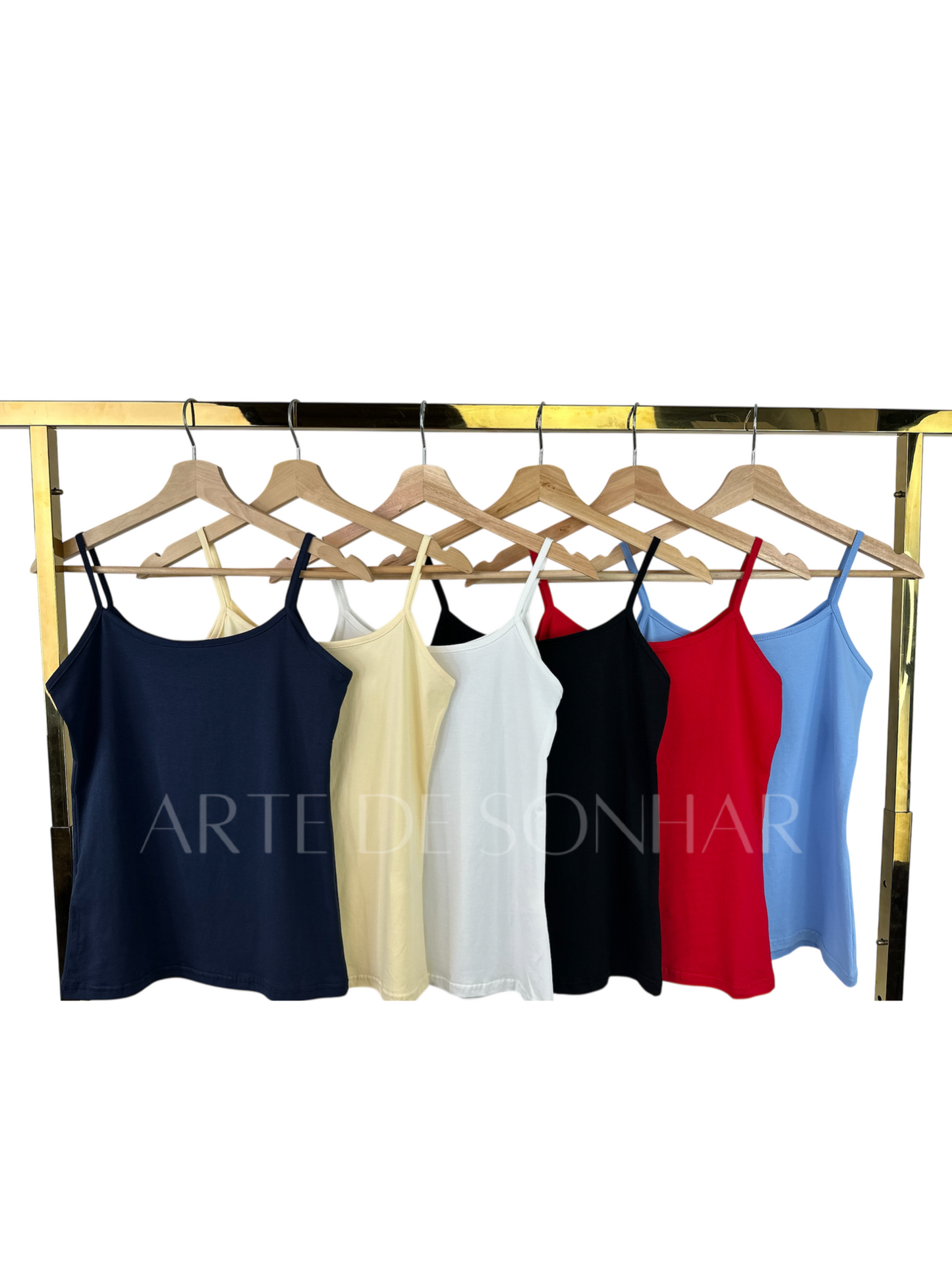 Tops de algodão simples