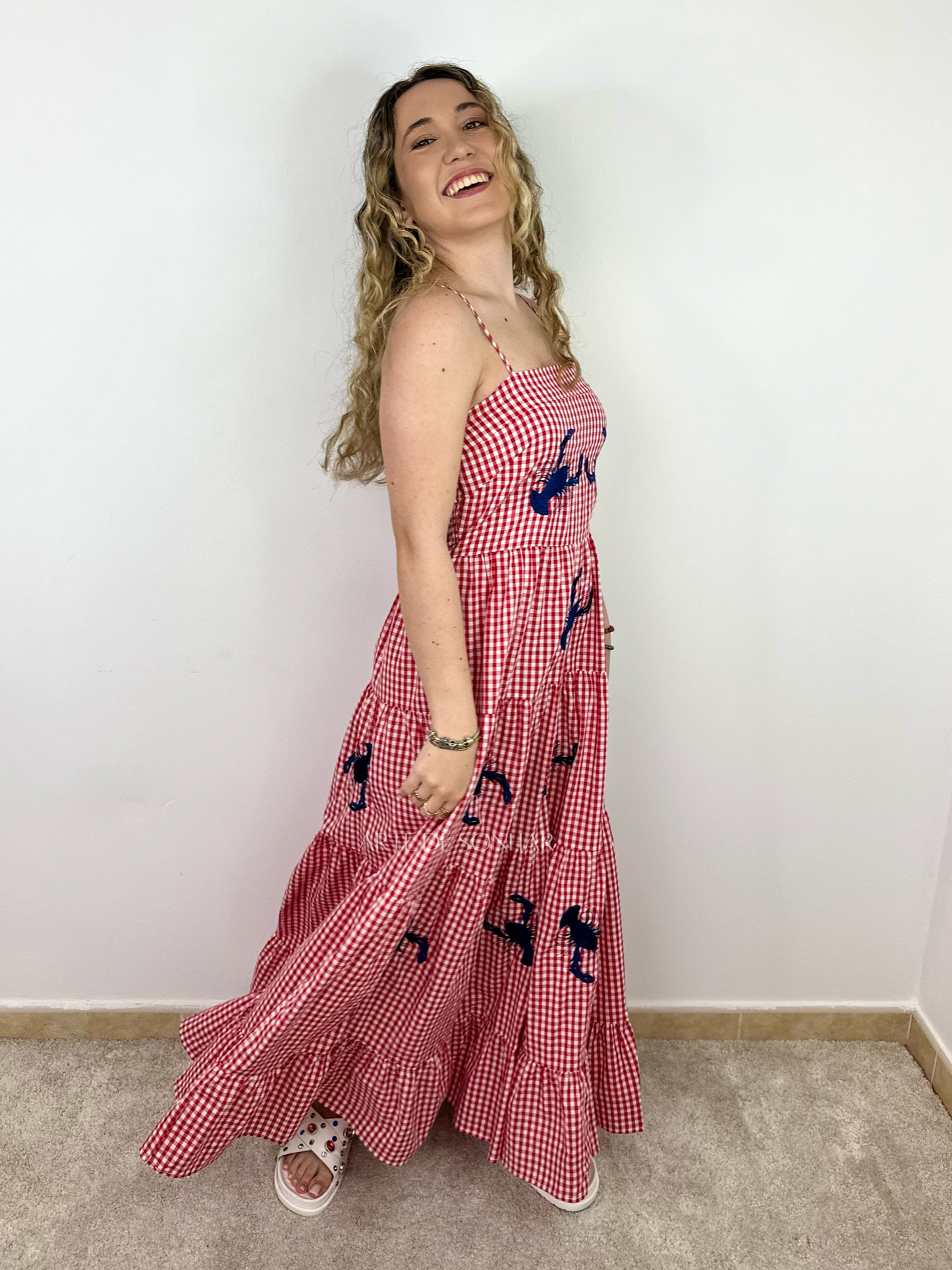 Vestido das lagostas