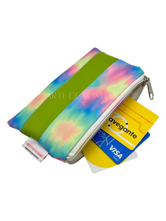 Bolsa espalmada retangular holográfica