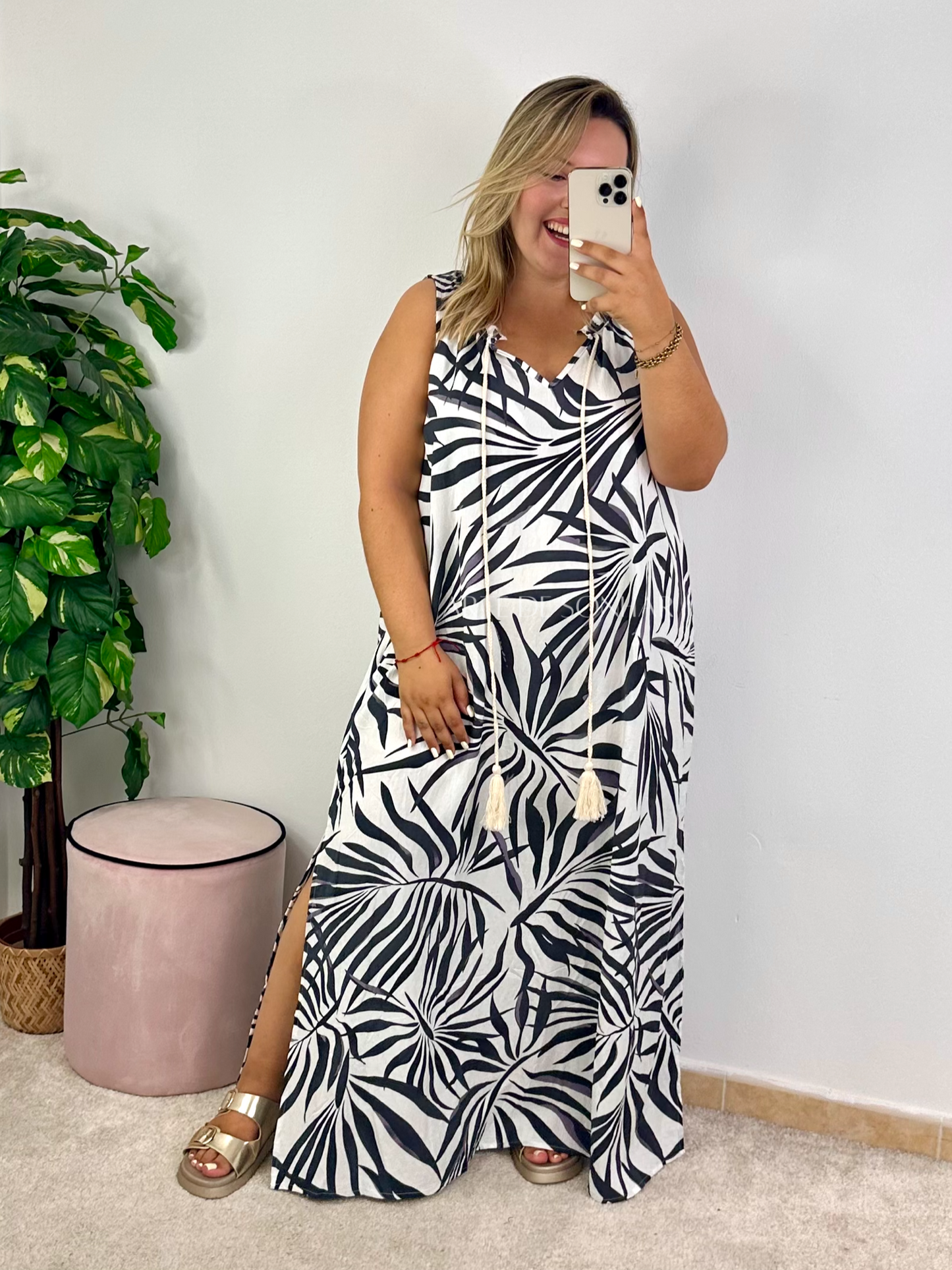 Vestido Folhas