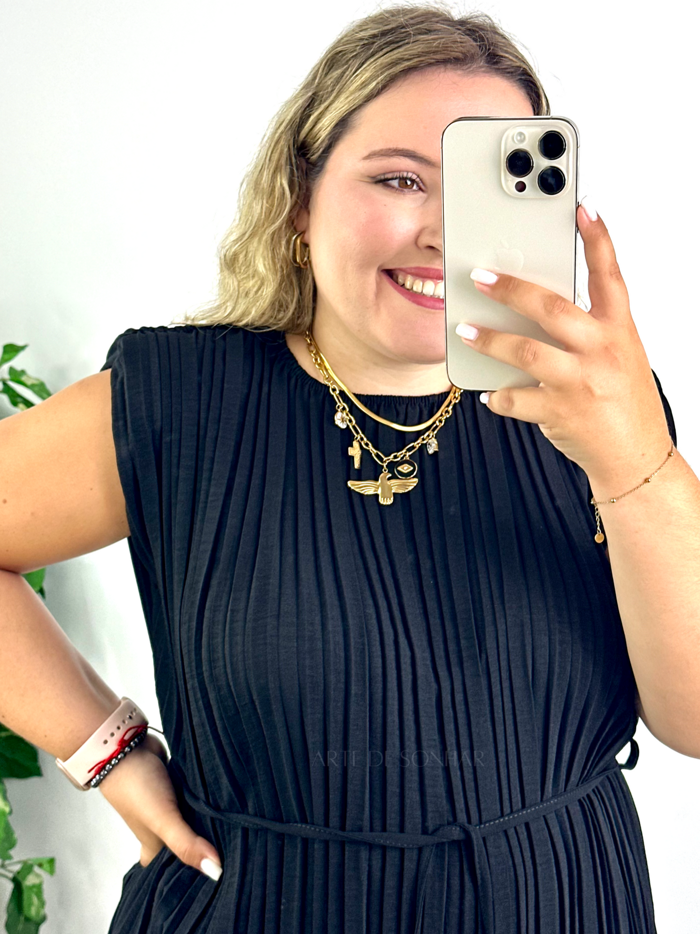 Conjunto plissado