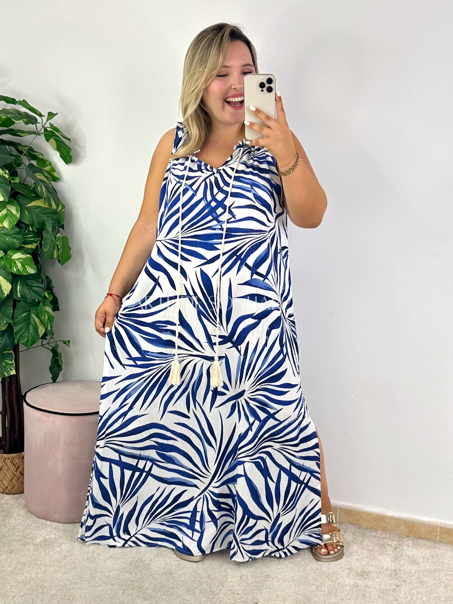 Vestido Folhas