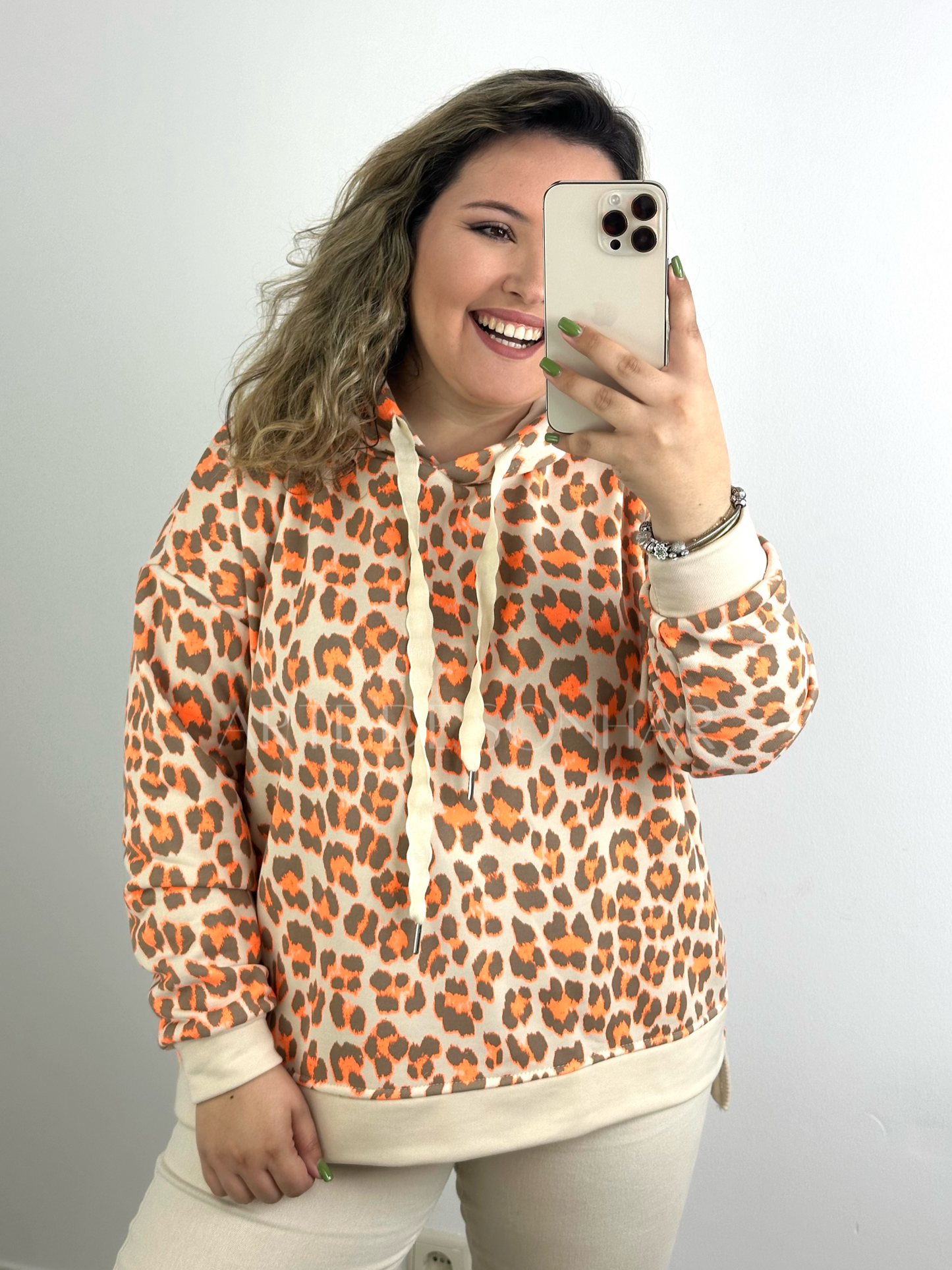 Sweat animal print camel