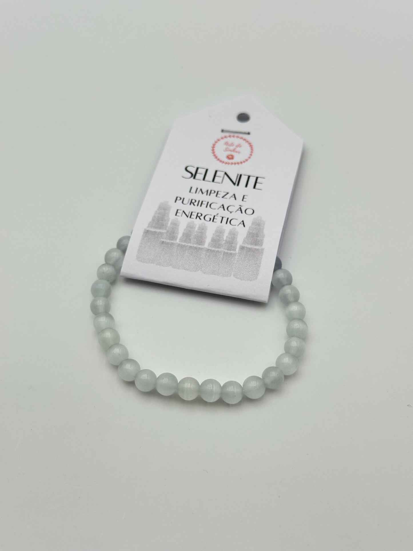 Pulseira da Selenite 6 mm