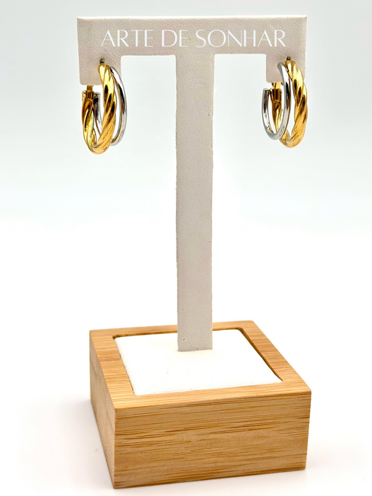 Brincos duplos mix