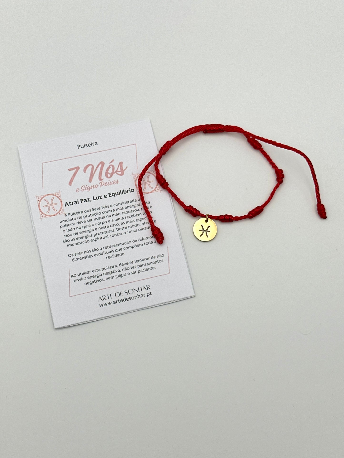Pulseira 7 nós do signo Peixes