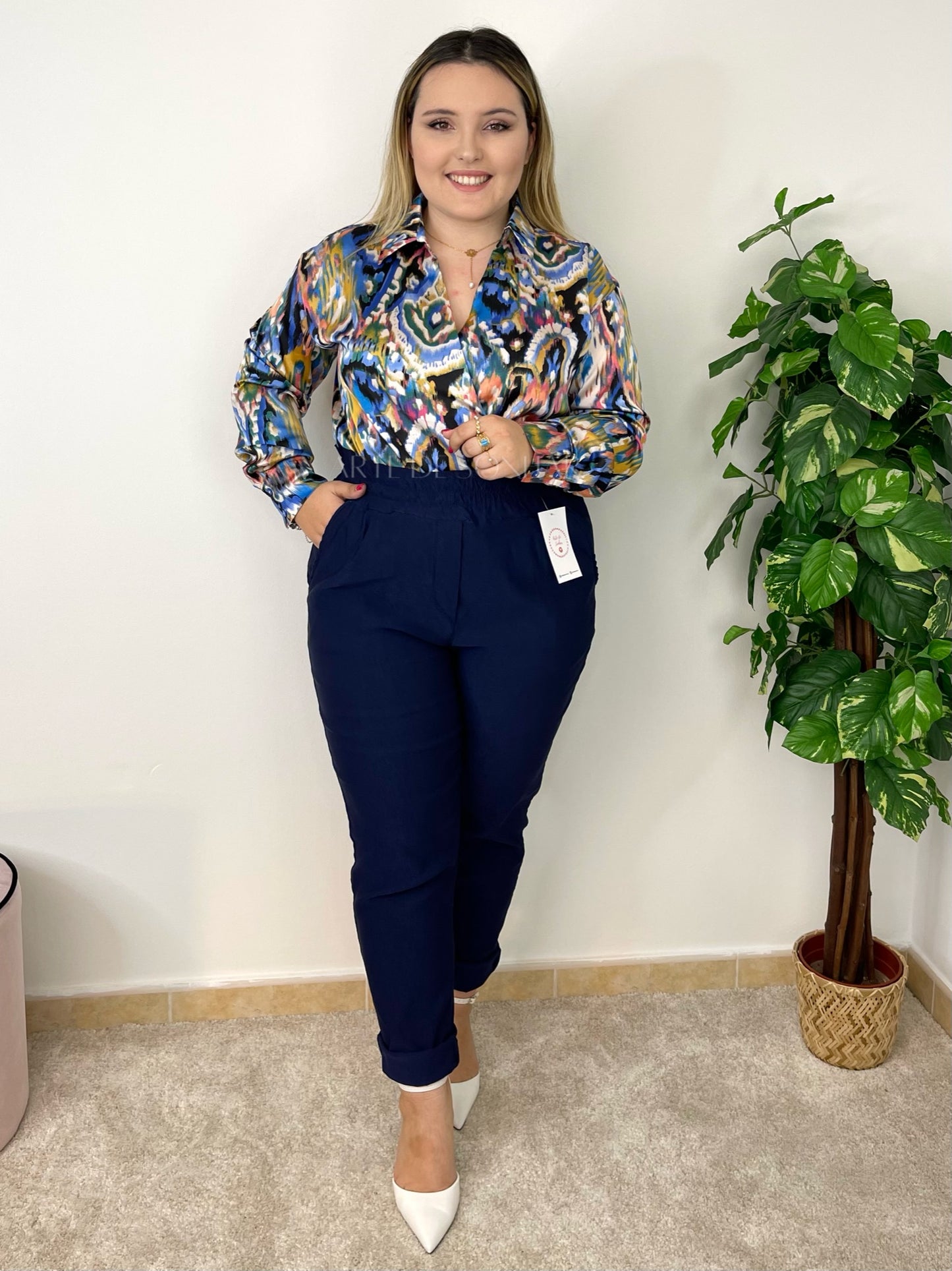 Blusa estilo pincelada
