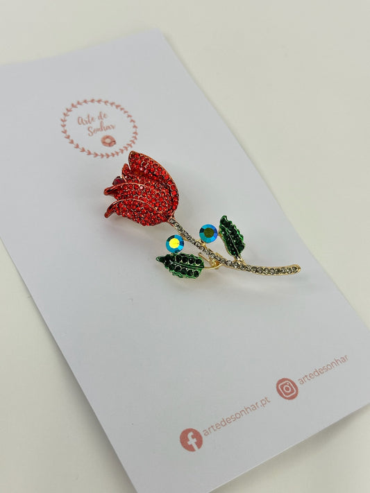 Pregadeira da flor vermelha