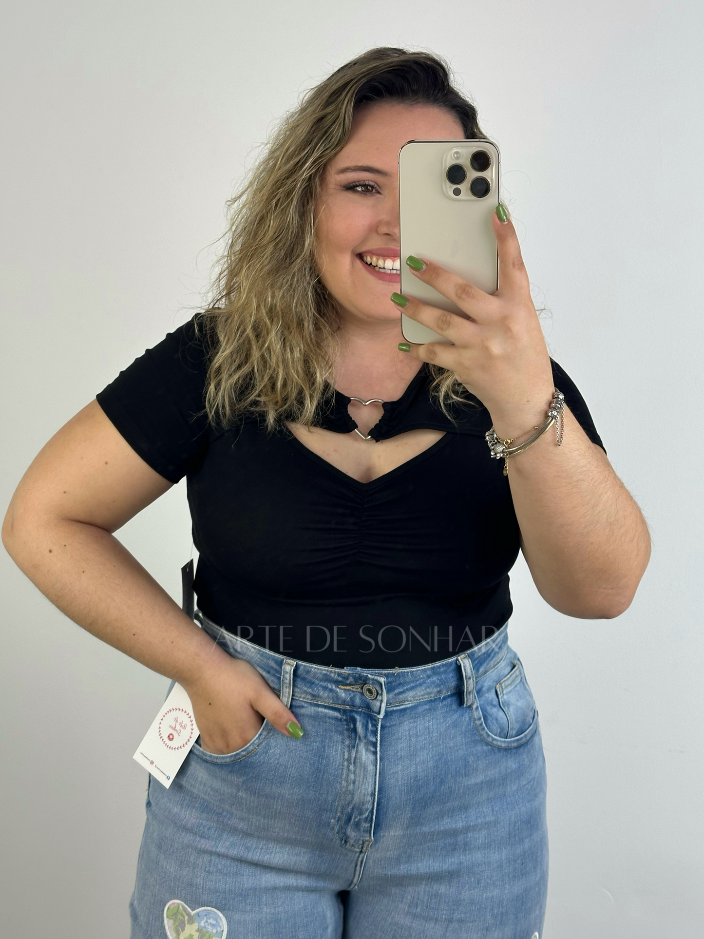 T-shirt coração