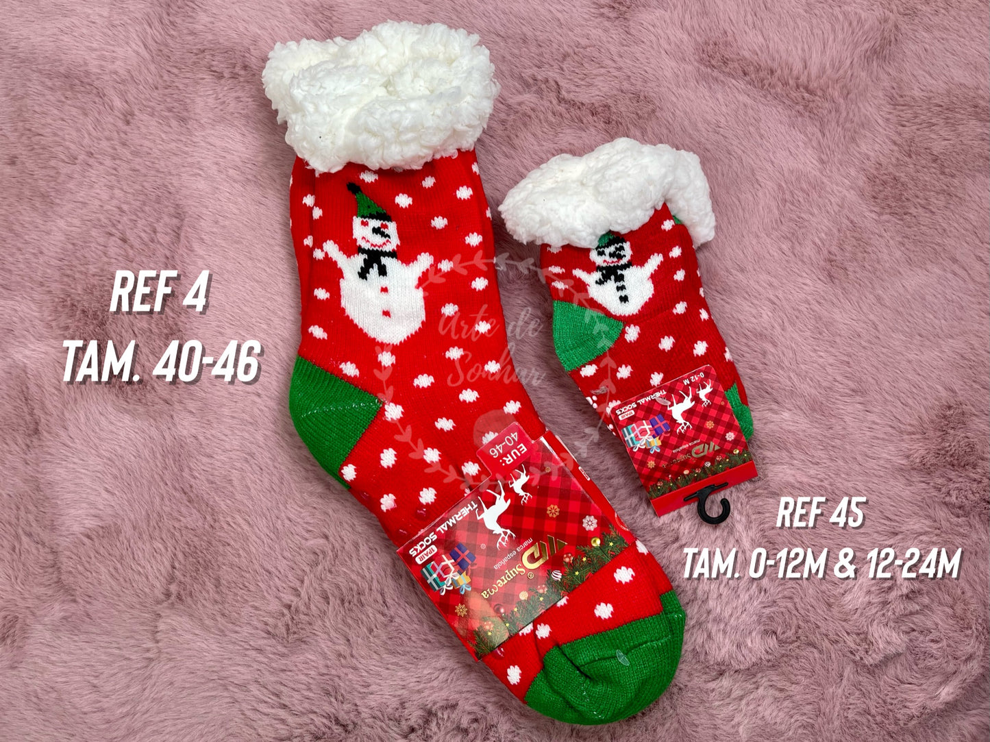 Meias de Natal com pelinho