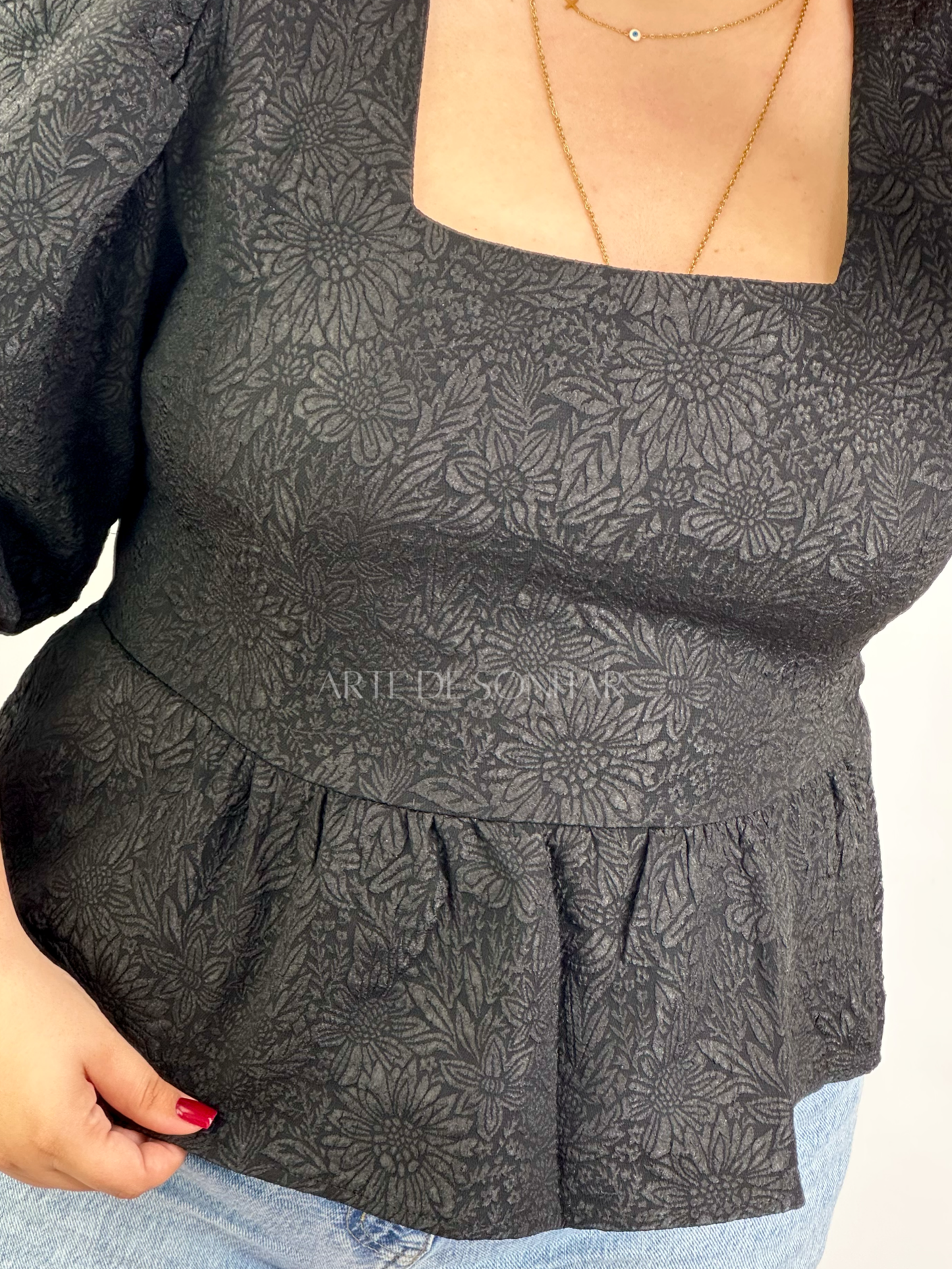 Blusa princesa preta