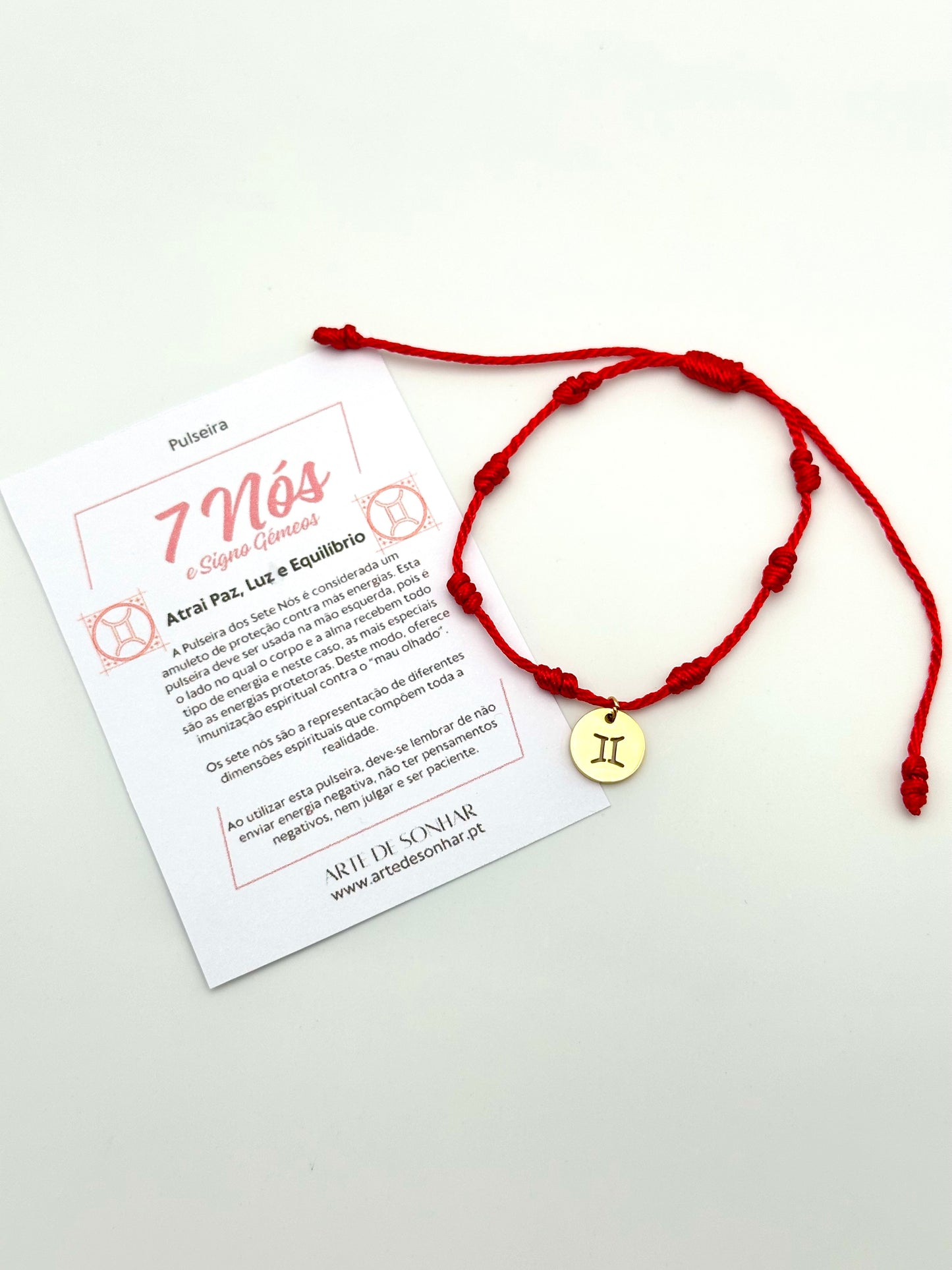 Pulseira 7 nós do signo Gémeos