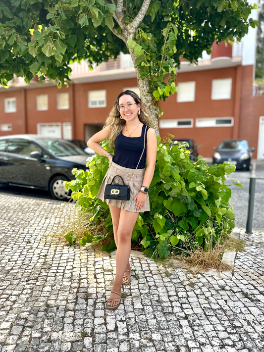 Saia-calção xadrez