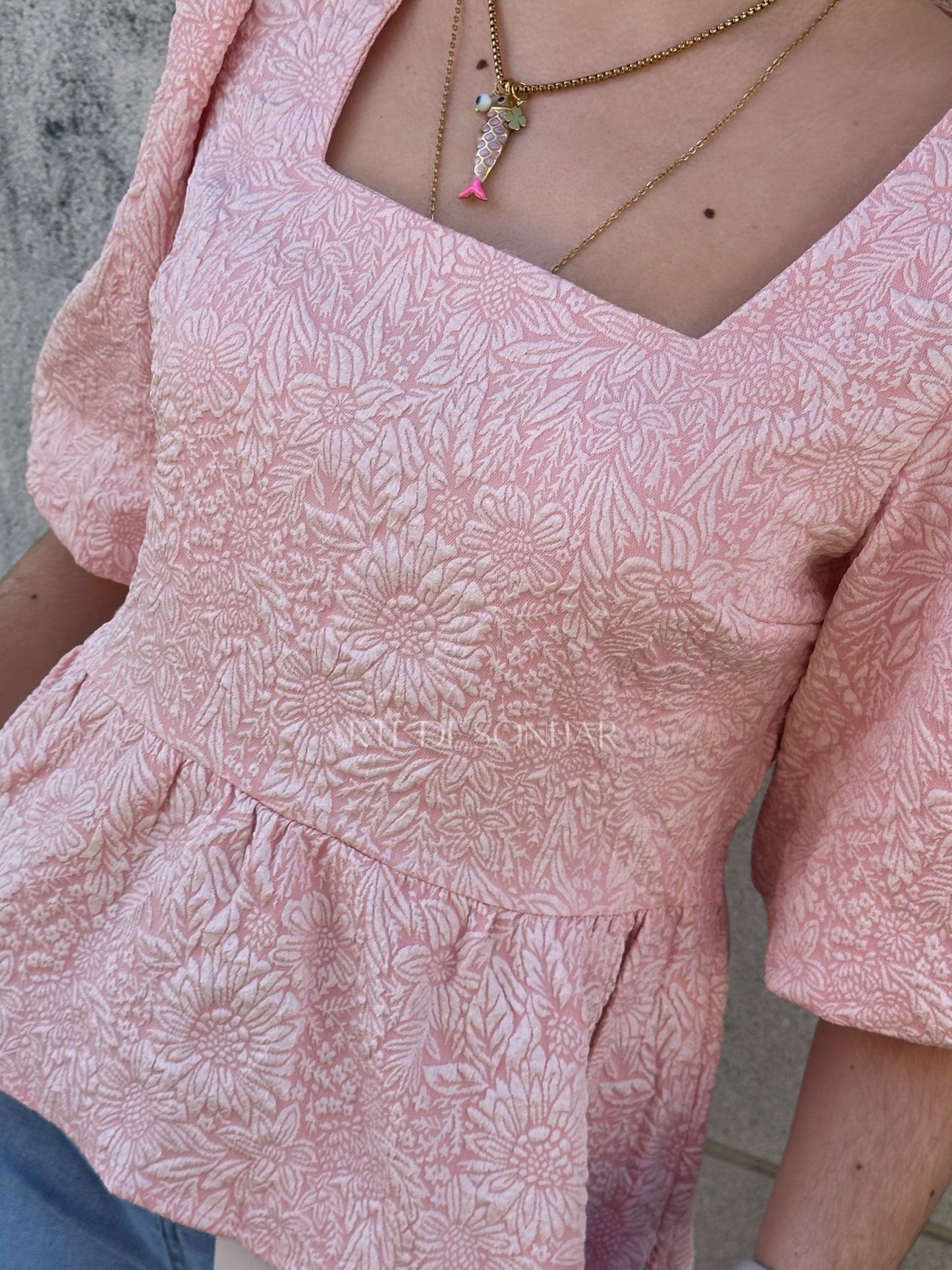 Blusa princesa rosa