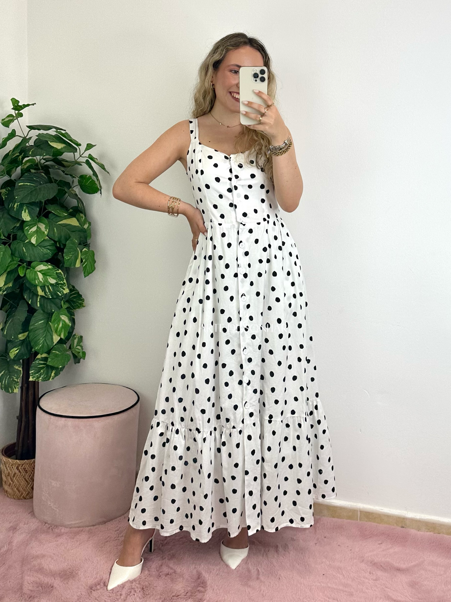 Vestido de bolinhas