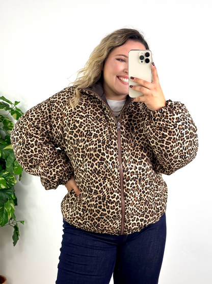 Kispo reversível castanho chocolate e tigresa