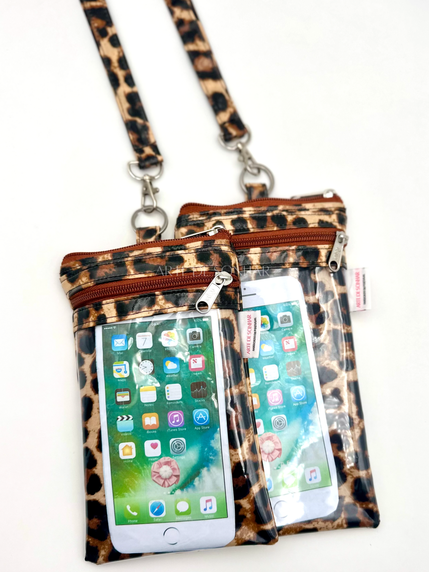 Bolsa de telemóvel de pescoço tigresa L