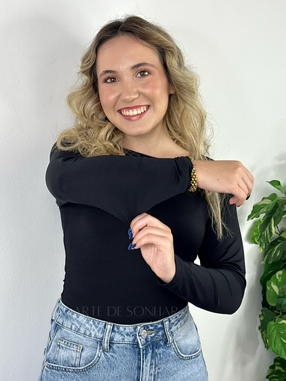 Body de licra preto 🇵🇹