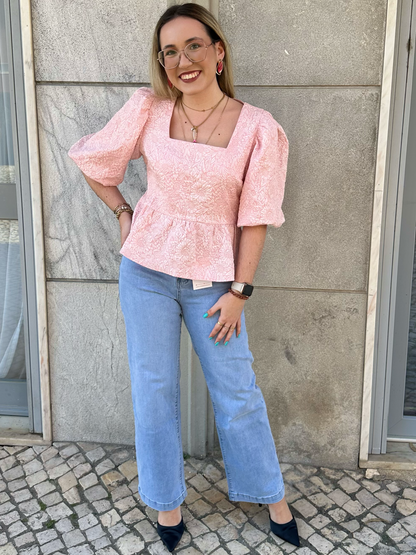 Blusa princesa rosa