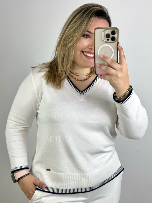 Camisola com detalhes