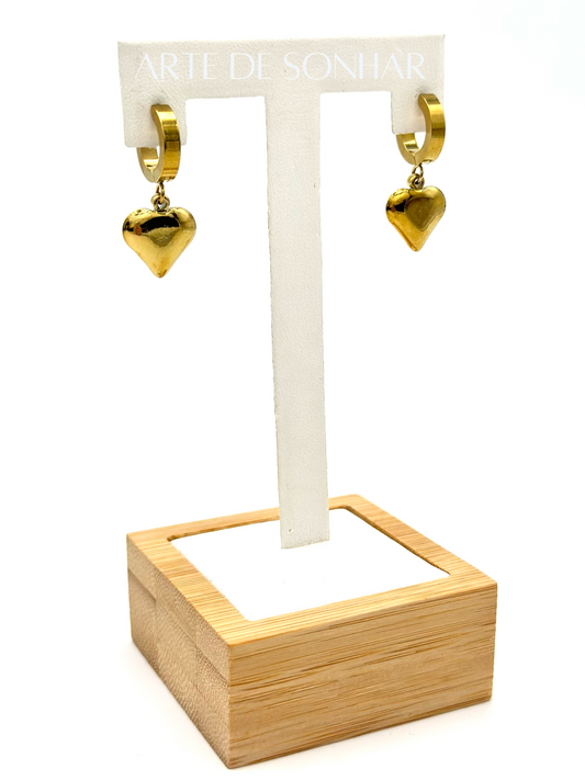 Argolas com corações