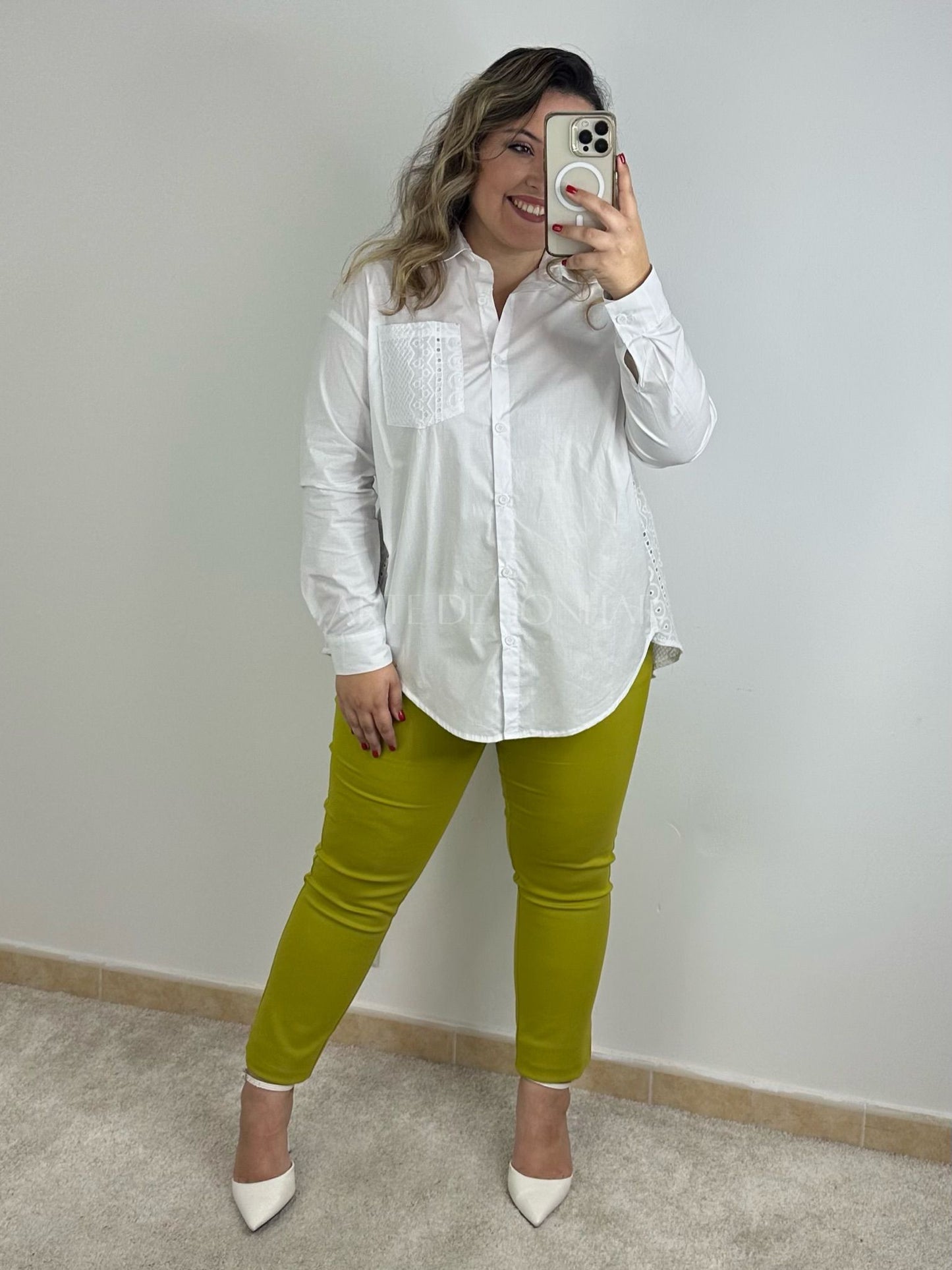 Calças da abelha verde lima