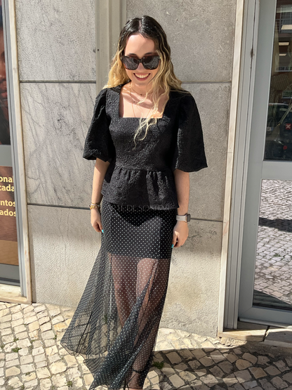 Blusa princesa preta