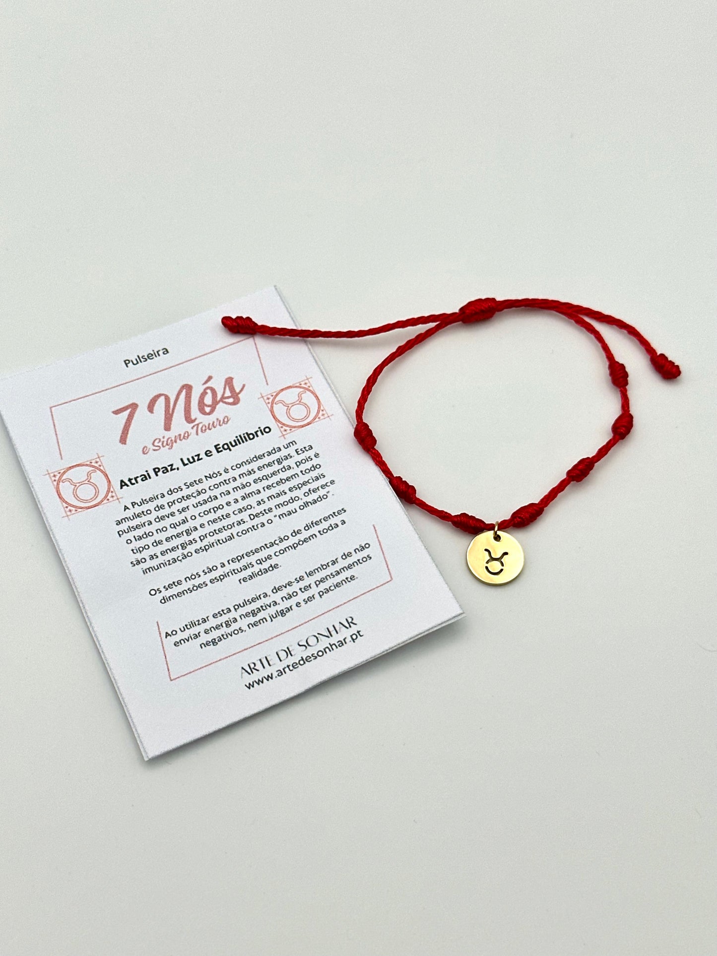 Pulseira 7 nós do signo Touro