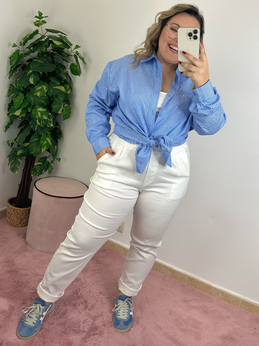 Calças de sonho brancas