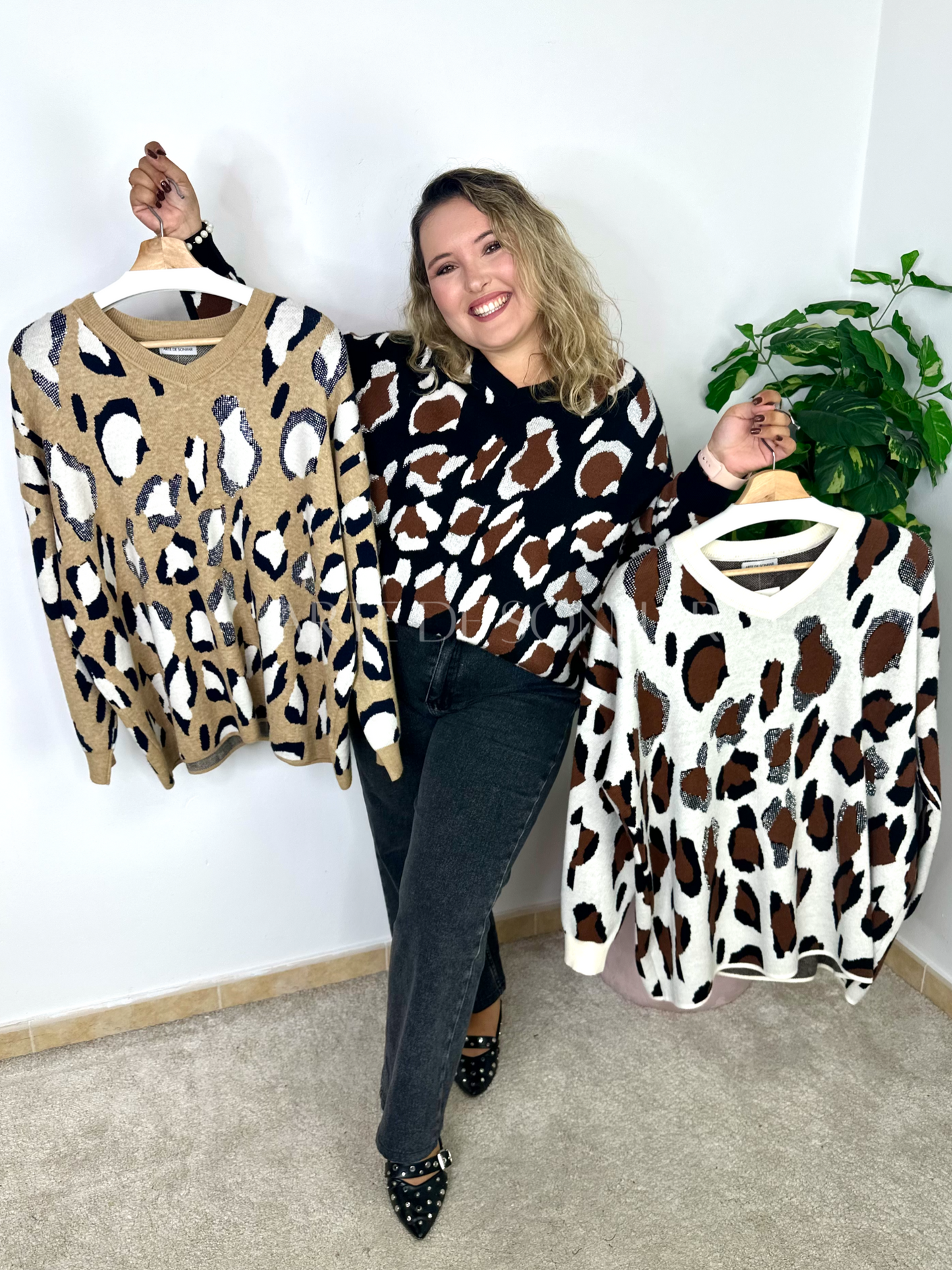 Camisola tigresa com brilhantes